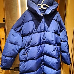 Simons Royal Blue Puffer Coat